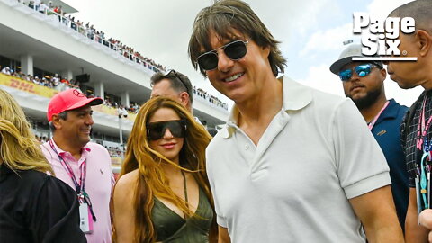 Tom Cruise and Shakira seen hanging out at F1 Miami Grand Prix 2023