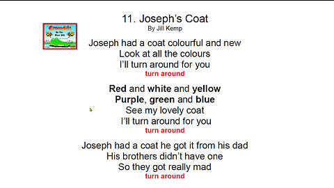 Joseph's Coat - Fun Sing-A-Long for Kids