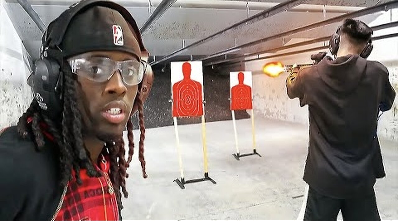 Kai Cenat & Ray Goes To A Shooting Range!