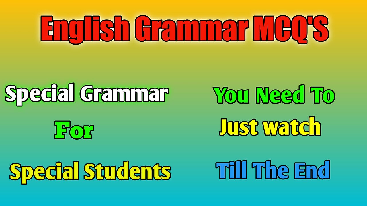 English Grammar MCQ'S|MCQs with explanation|Urdu Hindi.