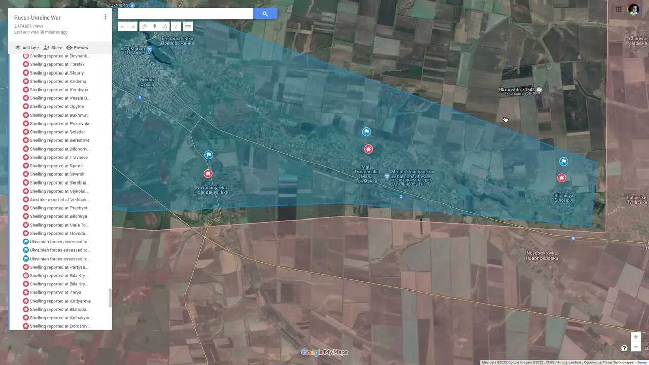 [ Zaporizhzhia Line ] Ukrainian forces captured Novodanylivka, Mala Tokmachka and Bilohirya