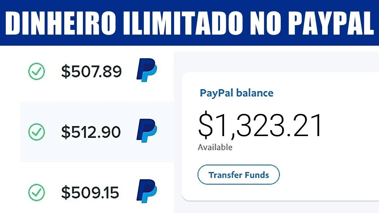 Hack Para Bulgar o PayPal e Ganhar $1.00 a Cada Instante Nesse Site (Como Ganhar Dinheiro no PayPal)