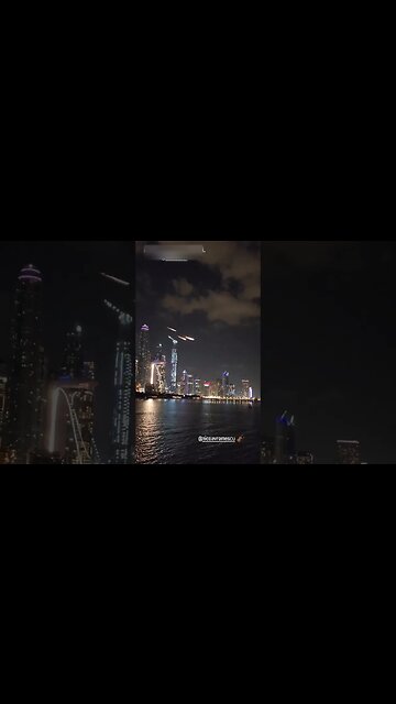 Nie, to nie koniec świata, tylko w Dubaju nauczyli się już naśladować spadające na miasto meteoryty