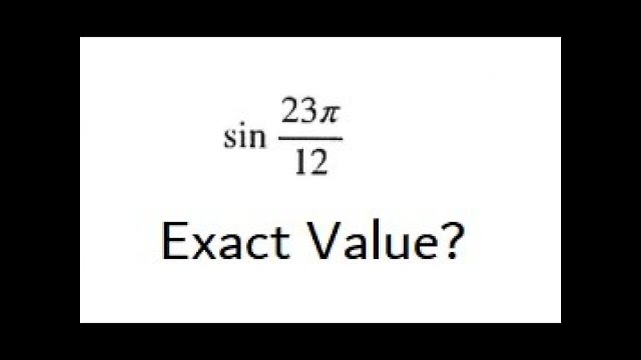 Grade 12 Advanced Functions - Finding the exact value using compound angle formulas (ch 7.2)