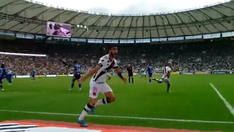 Gol do Getulio visto de dentro do campo - Vasco 1x0 Cruzeiro