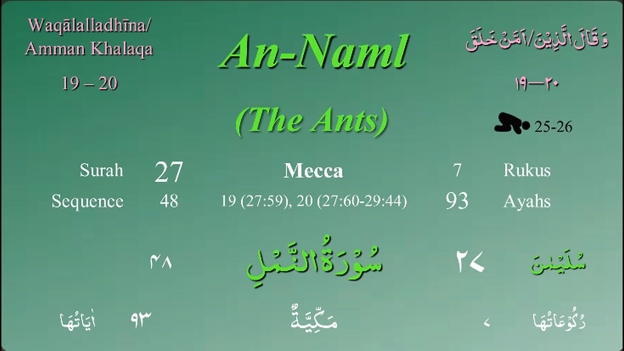 027 Surah An Naml by Mishary Al Afasy (iRecite)