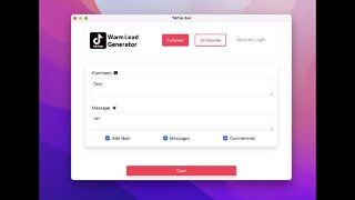 Tiktok Warm Lead Generator
