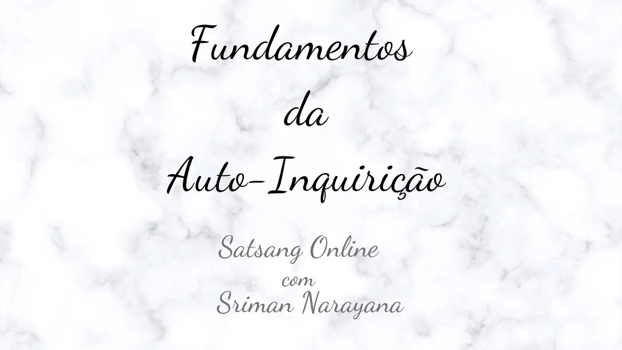 Fundamentos da Auto-Inquirição