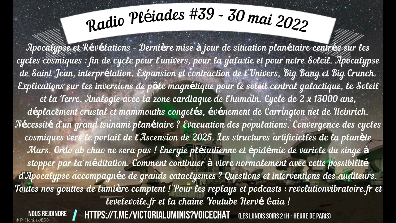 Radio Pléiades #39 - Apocalypse et Révélations