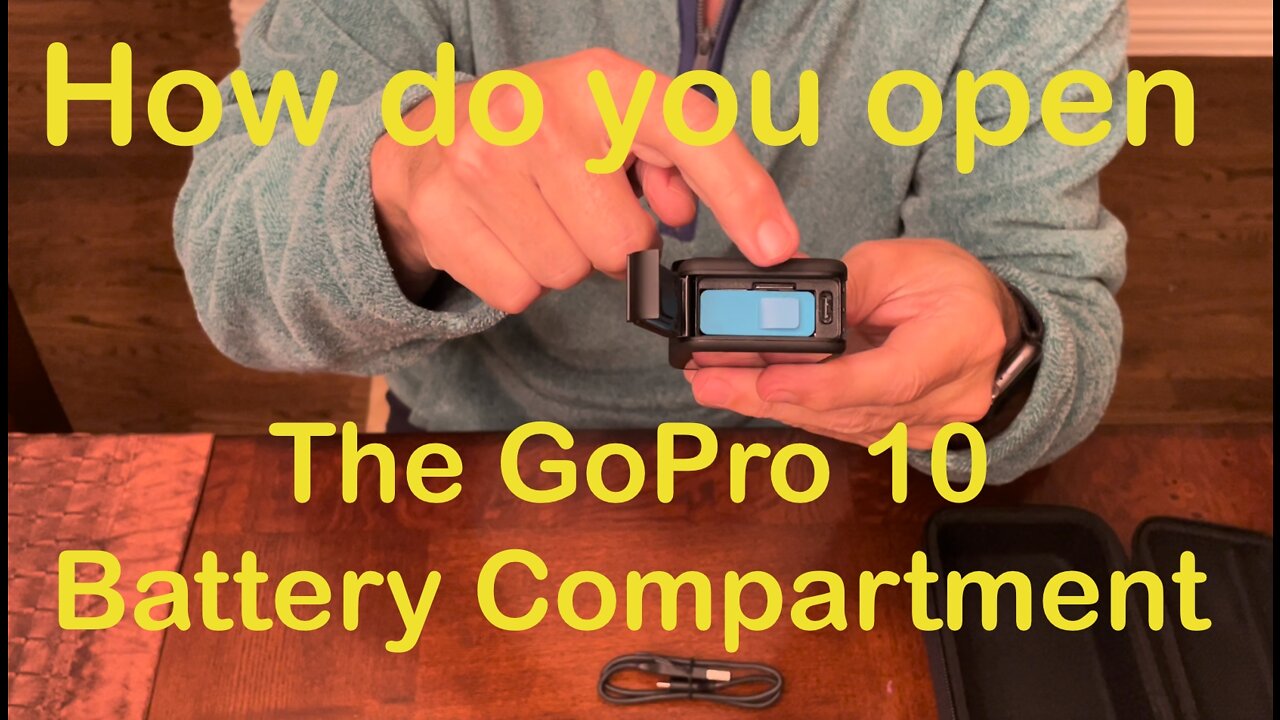 Opening the Battery Compartment on the GoPro 10