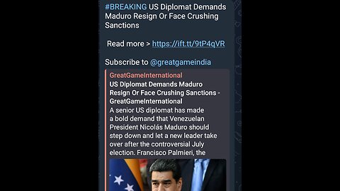 News Shorts: USA versus Maduro