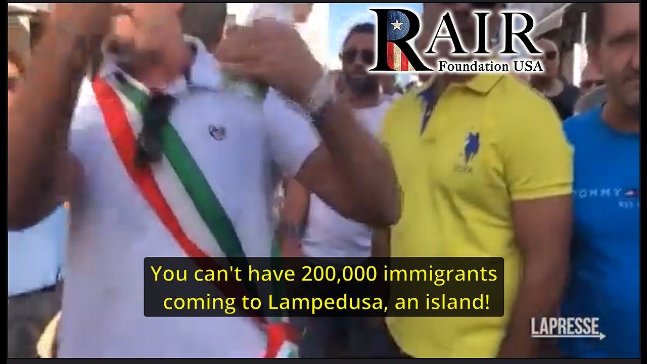 Mayor of Lampedusa explodes over 10,000 man invasion of Italy on his island