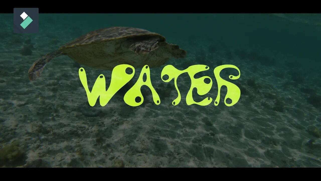 Water Text Effect | WONDERSHARE FILMORA | Tutorial