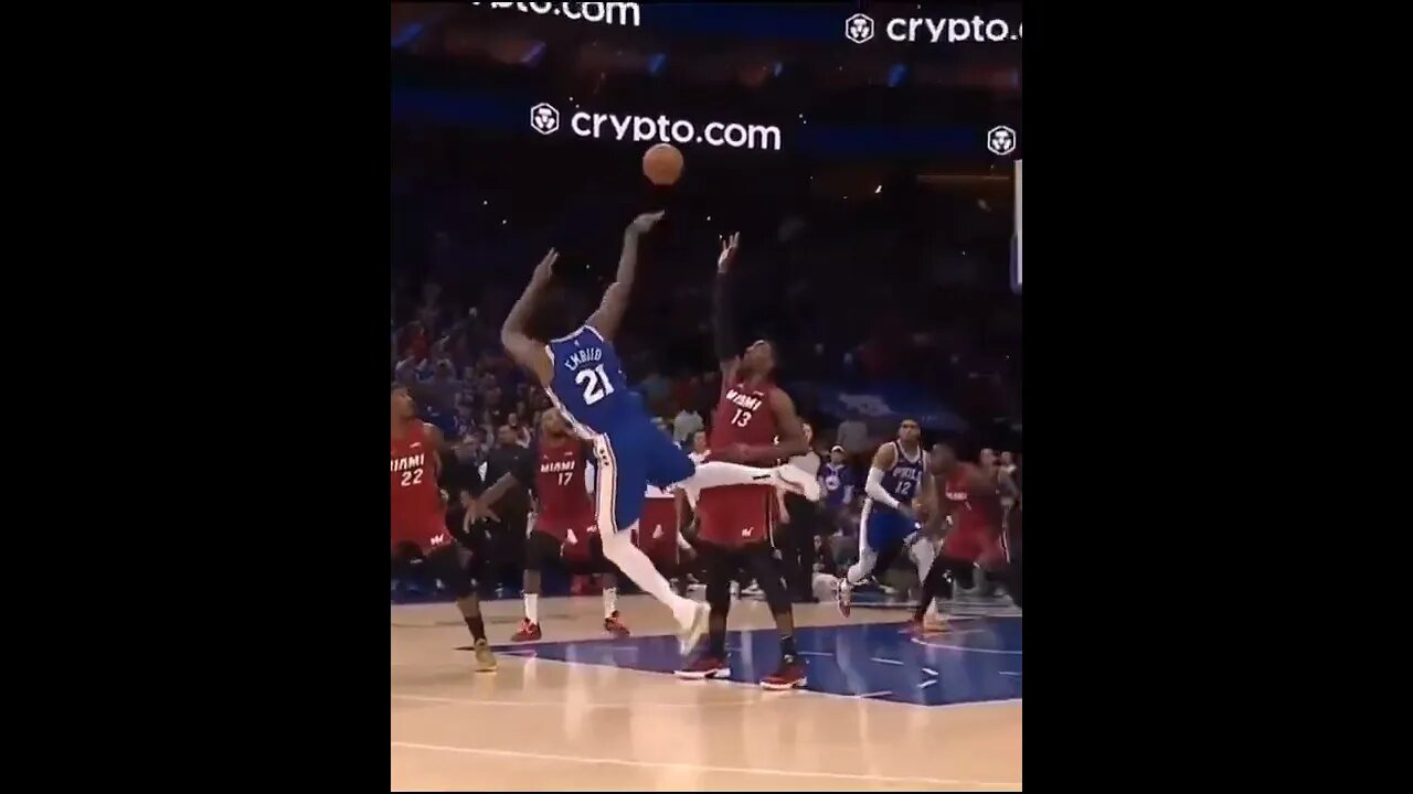 What a shot by Embiid