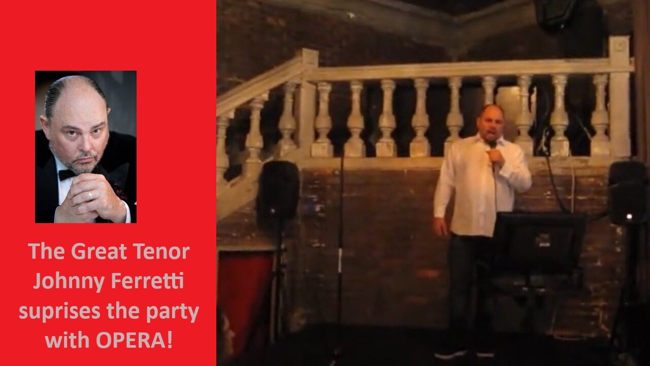 The Great Tenor Johnny Ferretti: Surprise! I shock my co-workers at a tech company Christmas party!