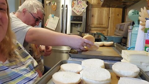 What's for dinner mushroom Swiss burgers yum yum