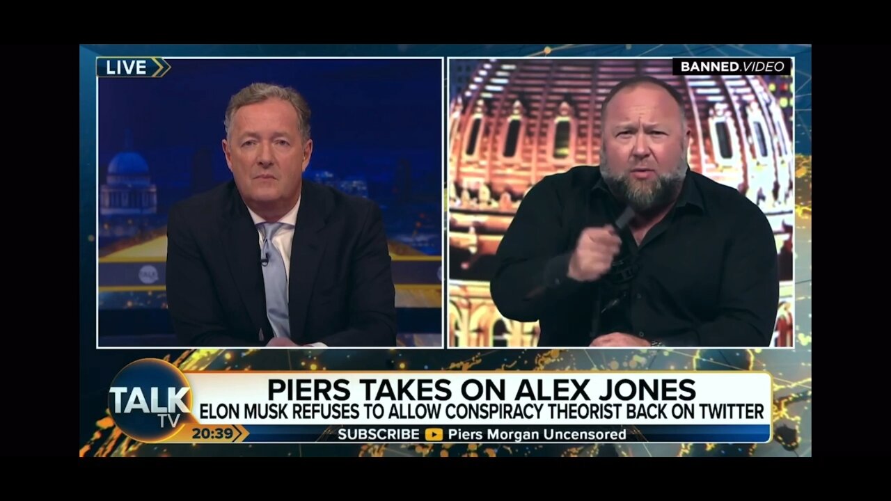 Piers Morgan Quickly Cuts to a Break when Alex Jones asks if he Received Money from Big Pharma