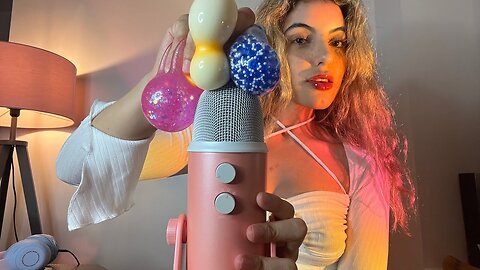 Ultimate ASMR relaxation: Slime Sounds & Lollipop Triggers for Tingles😍💤