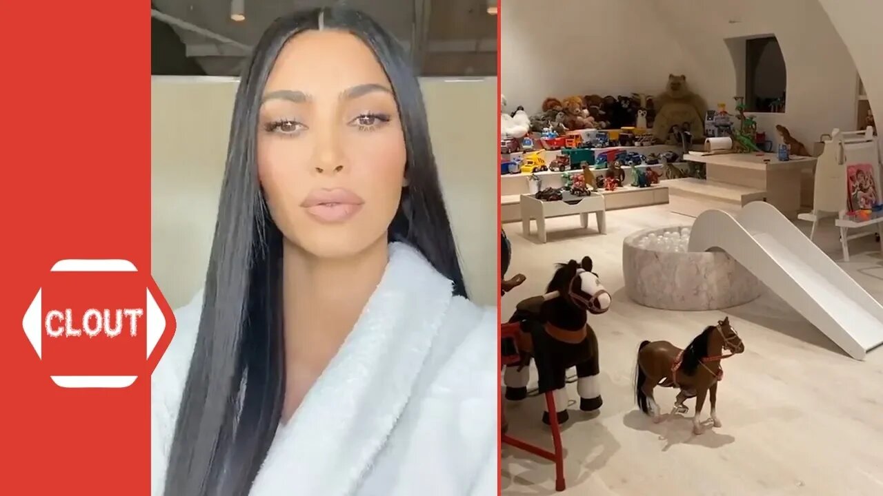 Kim Kardashian Gives A Tour Of Her Kids' Extravagant Playroom!