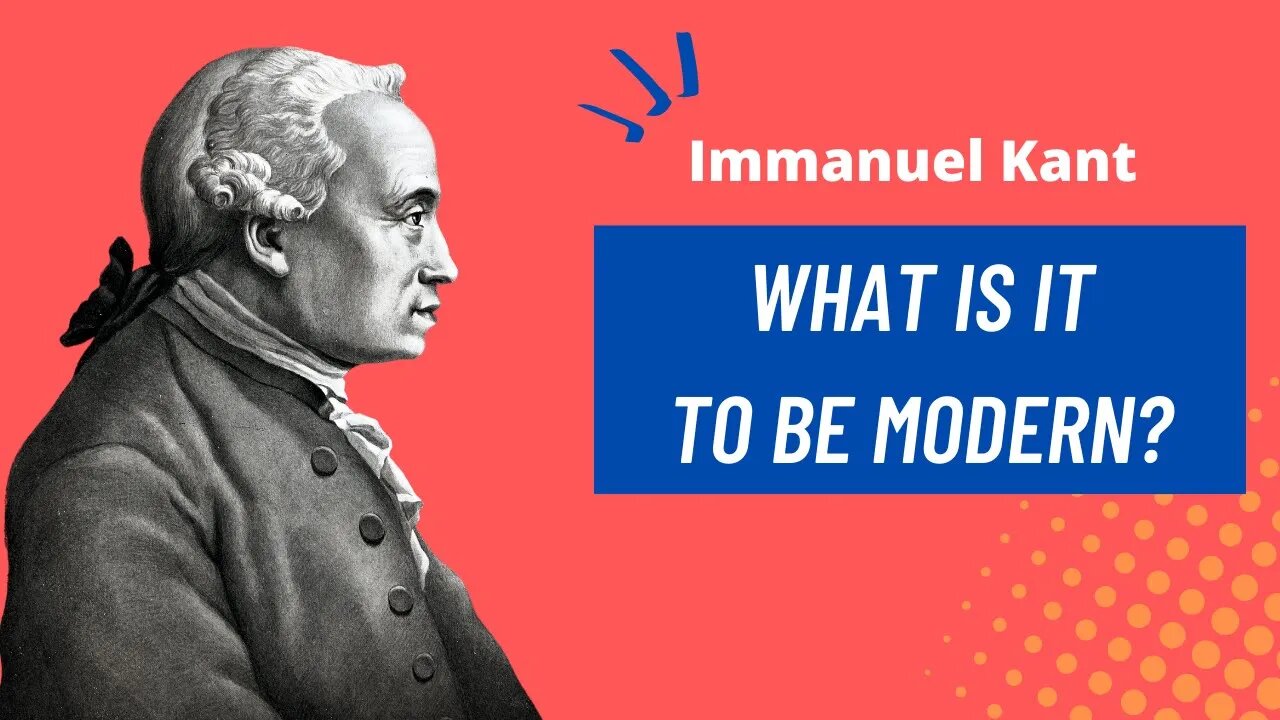 What Is It To Be Modern? Don't Just Take Kant's Word for It!