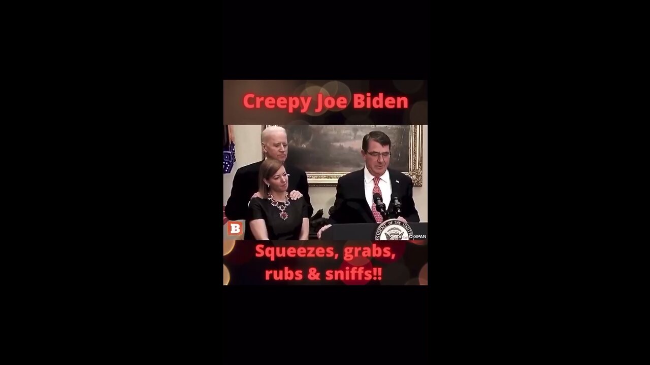 Creepy Joe Biden Squeezes, Grabs, Rubs & Sniffs