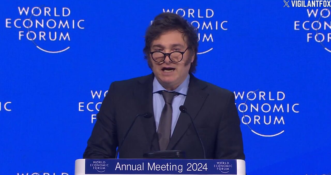 Argentina President Javier Milei Promotes Freedom at Davos 2024