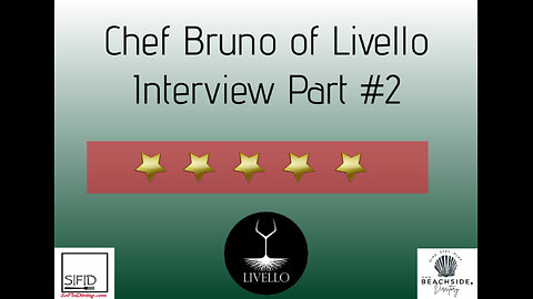 Who’s at The Chef’s Table with Chef Dan? Chef Dan Welcomes Chef Bruno to The Chef's Table! Part II