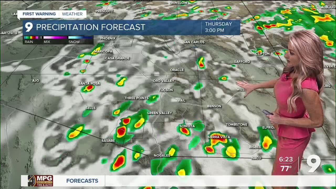 Storm chances go back up Thursday