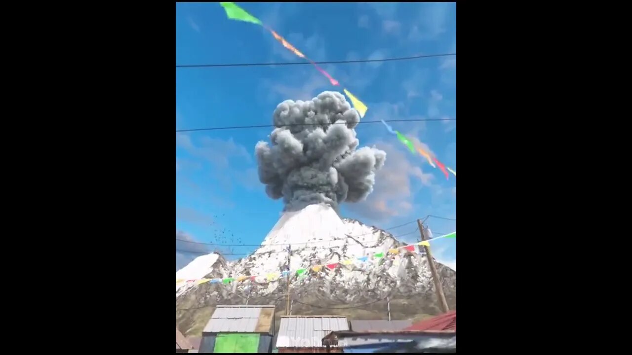 How furious it is to live here? #viral #volcano #shorts