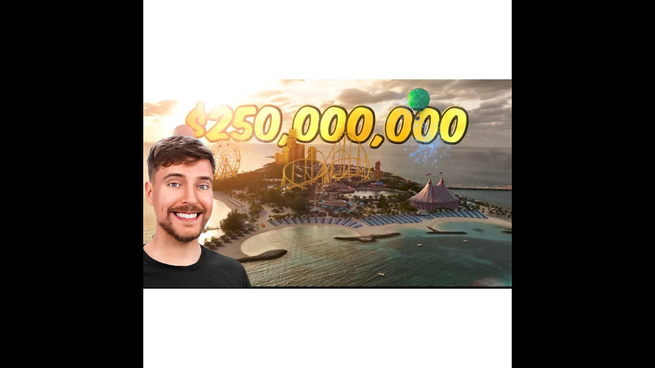 mrbeast new video by nexfall island cost $1 to $250,000,000.