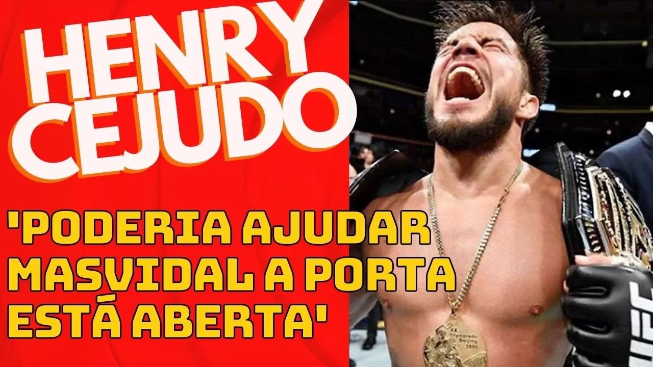 Cejudo fala sobre treinar Masvidal. 'O deixaria mais técnico' #jorgemasvidal