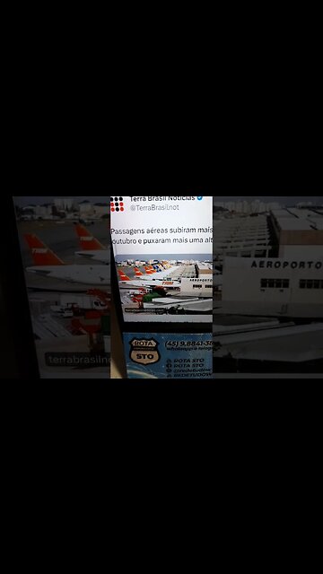 Aumento do preço das passagens aéreas