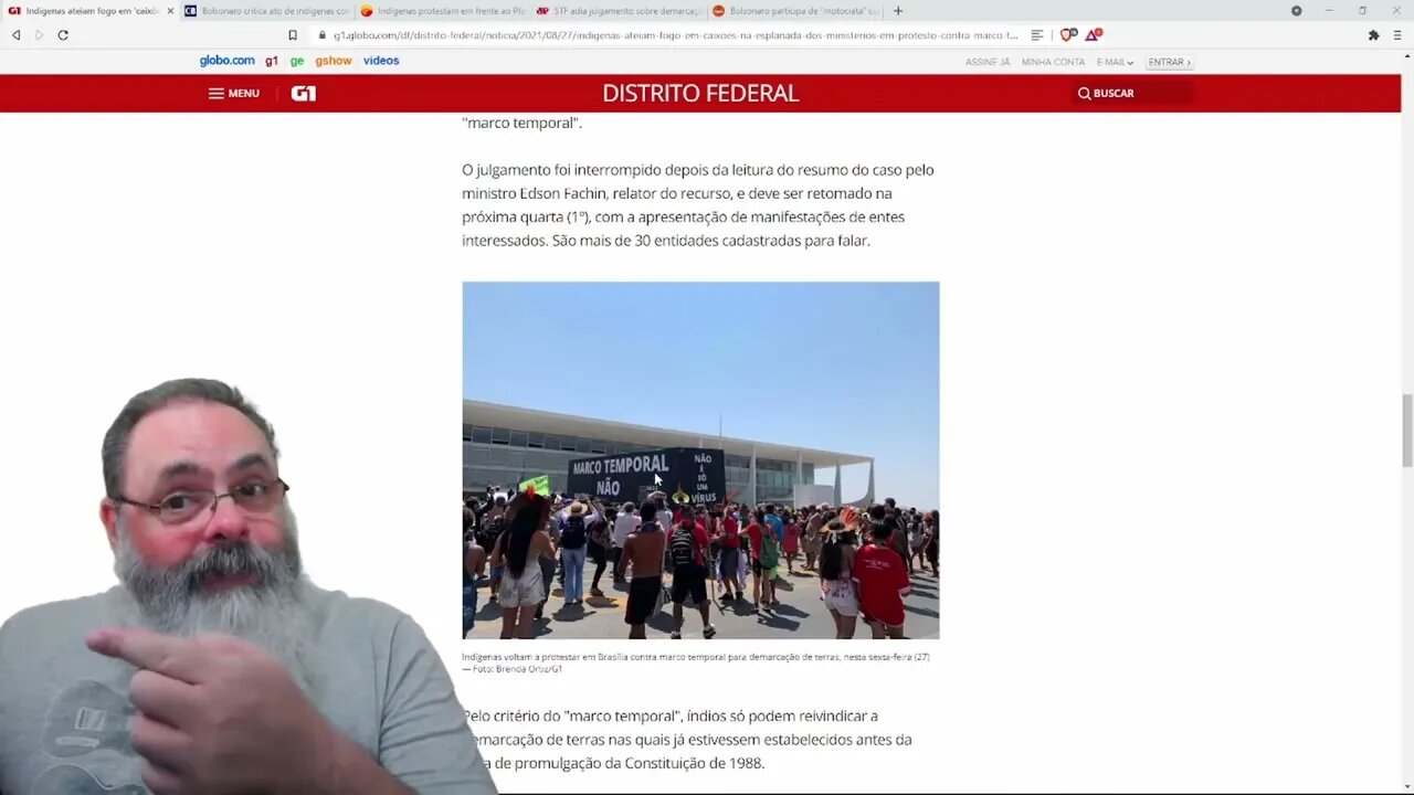 Índios ameaçam palácio do planalto, tanto quanto bolsonaristas ameaçam STF, mas ficam sem punição —