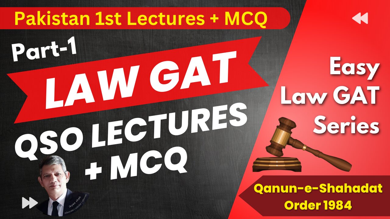 Law GAT QSO plus MCQ Part 1