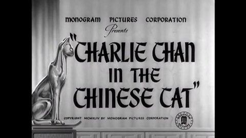 Charlie Chan and The Chinese Cat (1944) Detective Mystery starring Sidney Toler