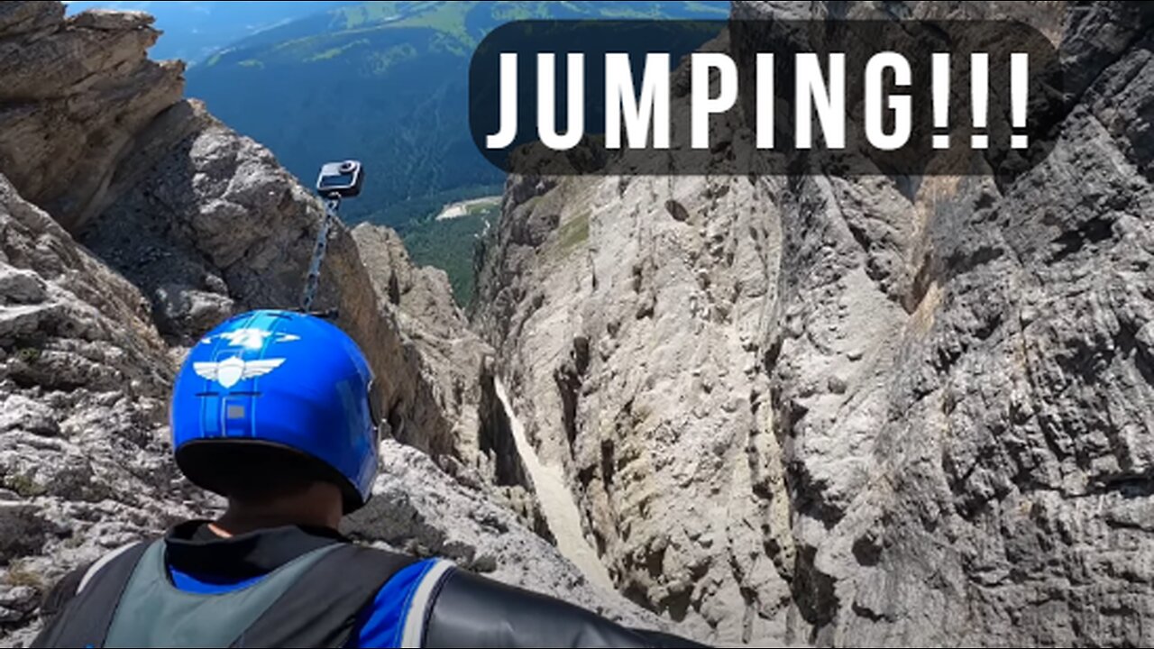 Wingsuit Flight - straight & steep line