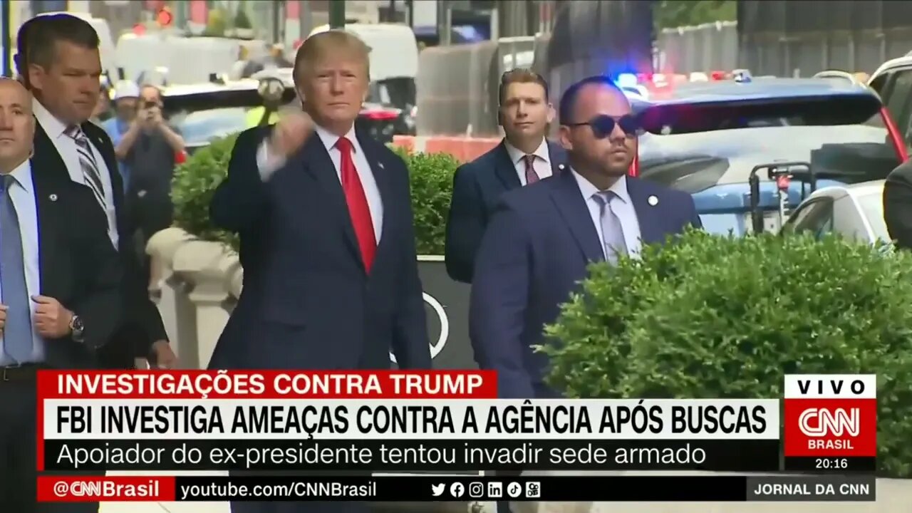 fanatismo FBI investiga ameaças contra agência após buscas em casa de Trump | @SHORTS CNN