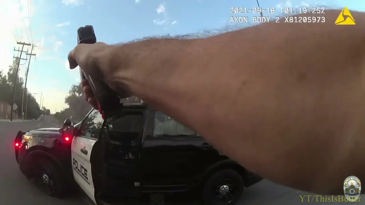 Intense body cam video shows officer shoot, kill shooting suspect after high-speed chase