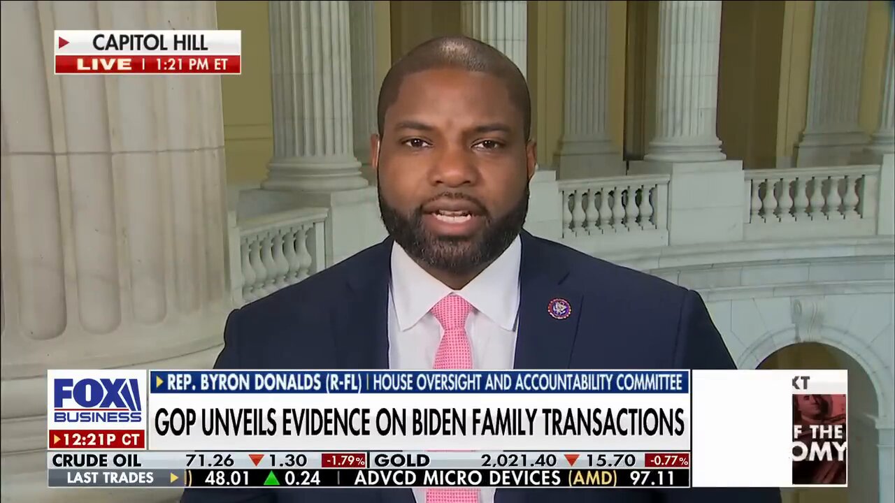 If Joe doesn’t know anything, ‘he’s the dumbest person’ in US history: Rep. Byron Donalds