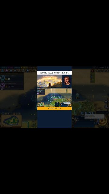 #oneturnadaychallenge #civ6 – Turn 95 - HARVEST CRAB! #shorts