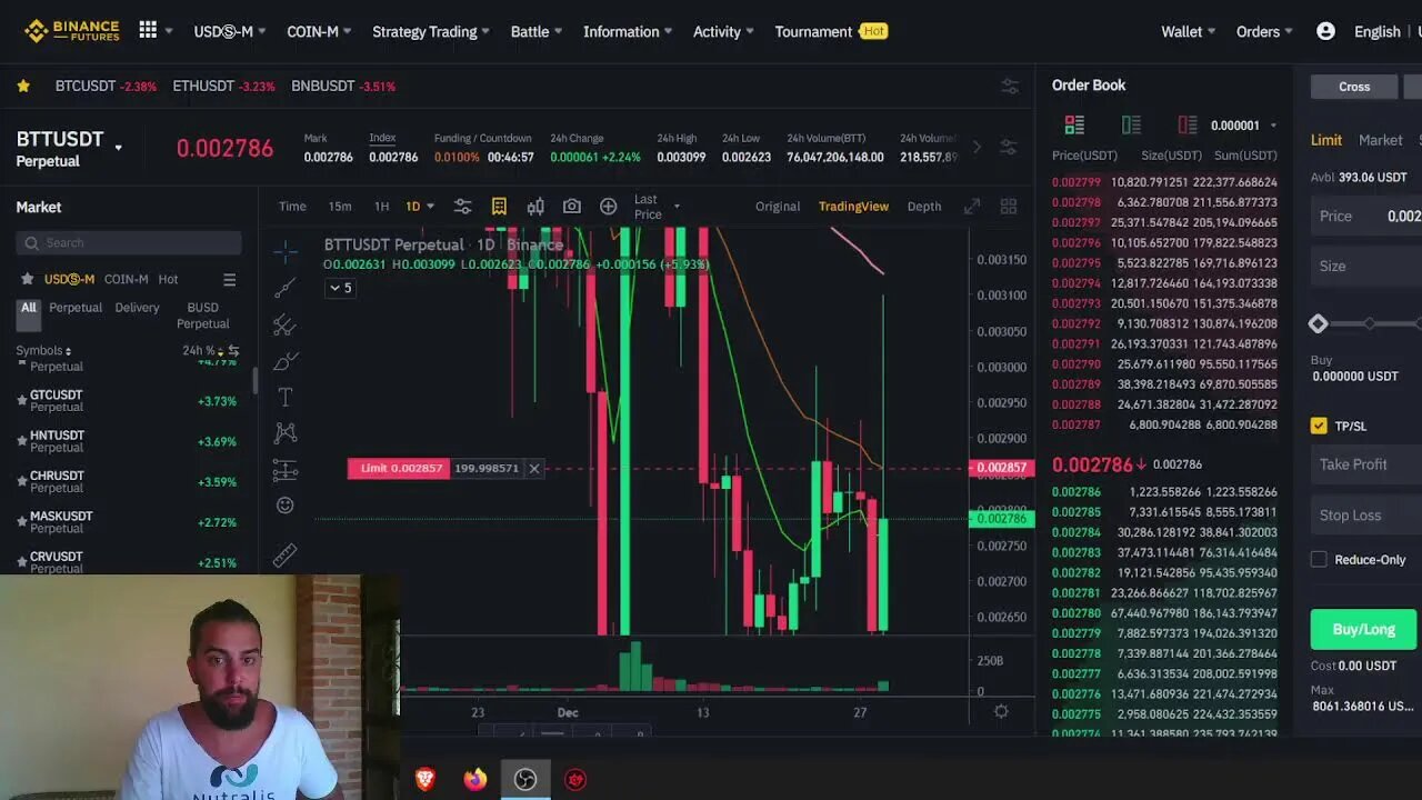 TRADE AO VIVO - BITCOIN PERDE A MÉDIA DIÁRIA MAIS IMPORTANTE E BUSCA NOVO FUNDO! - 29/12/2021