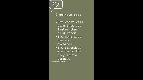 Some unknown facts