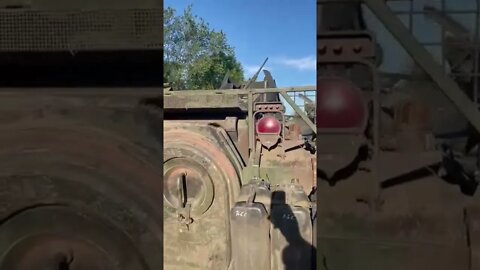 Dutch armored personnel carrier YPR 765, abandoned by Ukrainian soldiers, Russian use it now