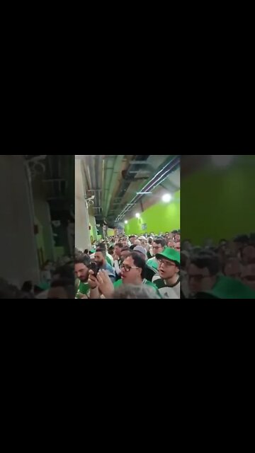 Torcida do Palmeiras xingando Bolsonaro no Allianz Parque - 22/10/2022