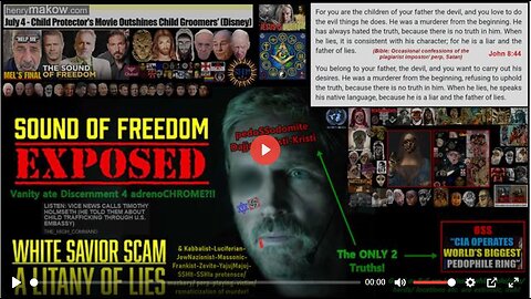 SOUND OF FREEDOM" EXPOSED: O.U.R.'S WHITE SAVIOR SCAM & LITANY OF LIES