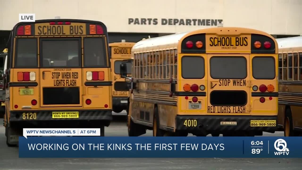 New school year brings few bus issues and delays, Palm Beach County leaders say