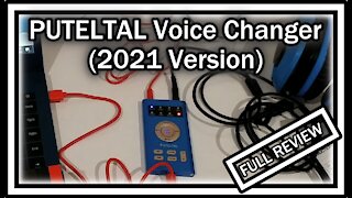 PUTELTAL [2021 New Version] Adjustable Gaming Voice Changer Blue FULL REVIEW AND TUTORIAL