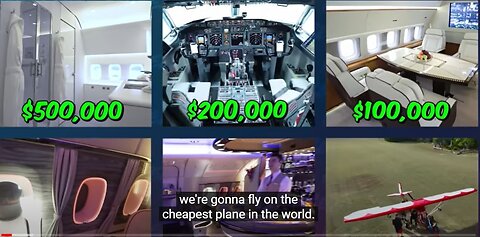 $1 vs $500,000 Plane Ticket!