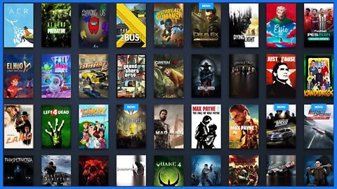 MINHA BIBLIOTECA DE JOGOS NA STEAM EM 2021 !