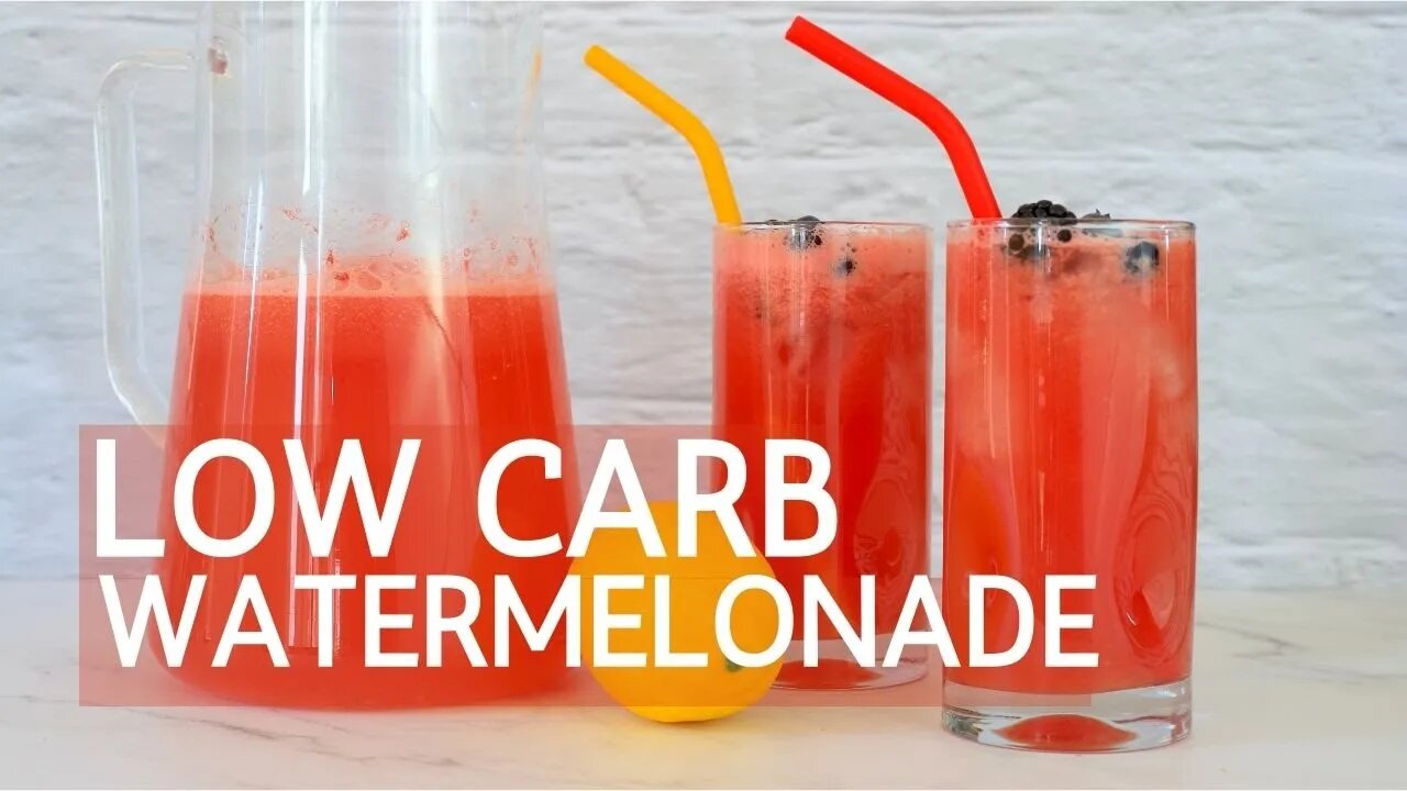 Low Carb Watermelonade - 3 Ingredients | Sugar Free | Recipe